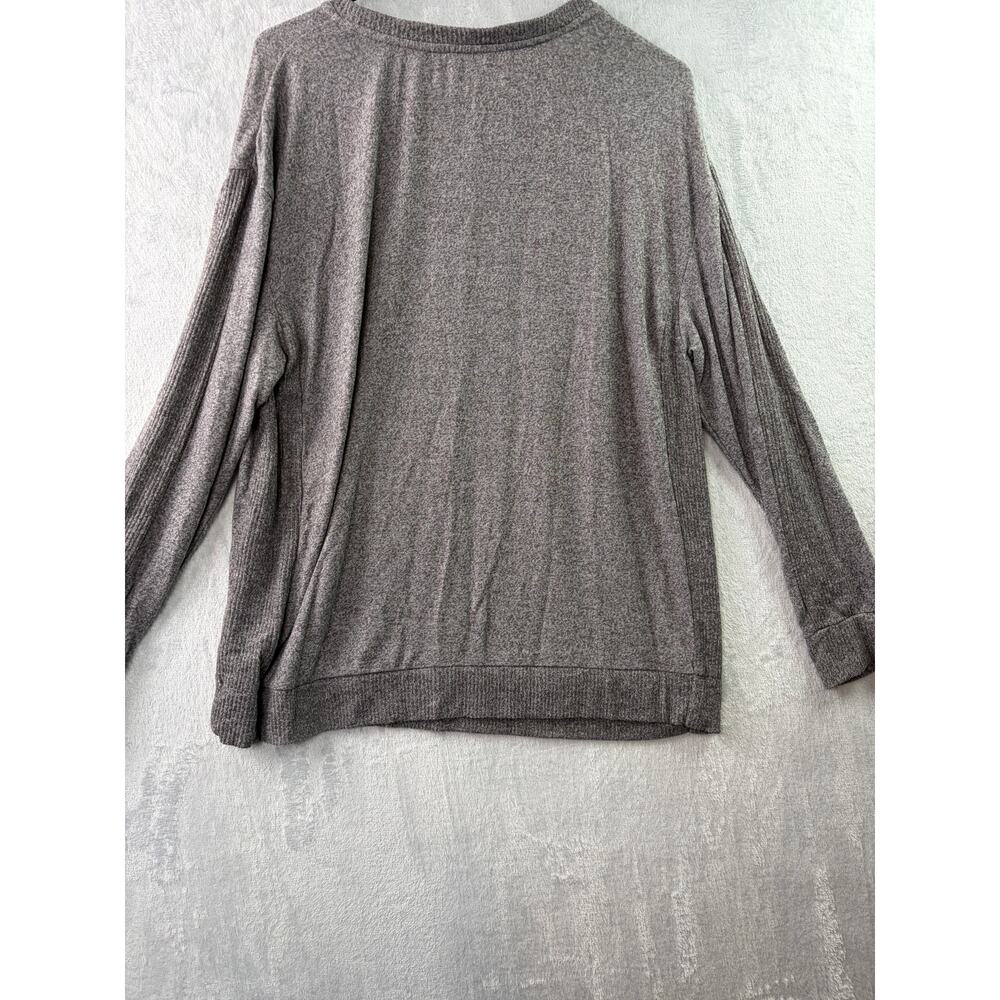 Koolaburra by UGG Cozy Gray Long Sleeve Knit Top – Size M - Picture 4 of 8